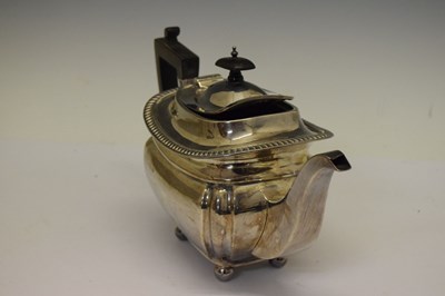 Lot 149 - Late Victorian silver teapot