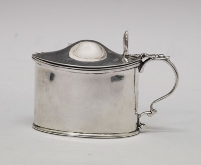 Lot 163 - Late Victorian silver mustard pot