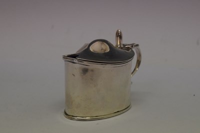 Lot 163 - Late Victorian silver mustard pot