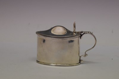 Lot 163 - Late Victorian silver mustard pot