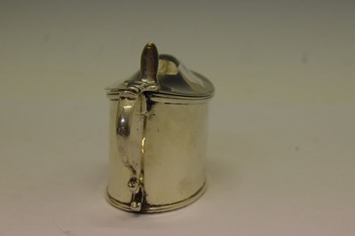 Lot 163 - Late Victorian silver mustard pot