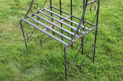 Lot 220 - Arch-shaped sectional wrought iron rose arbour