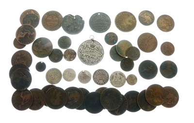 Lot 214 - Mixed quantity of Victorian and later coinage and medallions