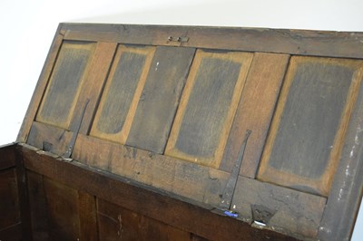 Lot 180 - George III oak mule chest