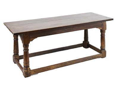 Lot 537 - Oak refectory table