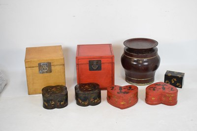 Lot 230 - Quantity of lacquer boxes etc