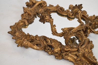 Lot 186 - 19th Century Louis XV-style gilt gesso girandole