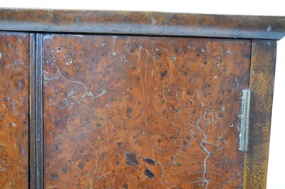 Lot 182 - Burr yew and gilt metal mounted table cabinet