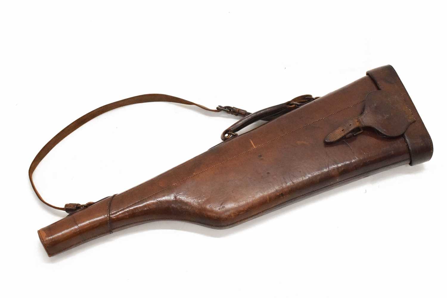 Lot 436 - Leather gun case