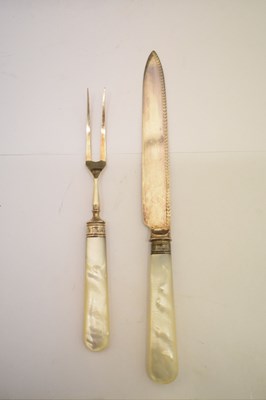Lot 131 - Pair of George III silver tablespoons and other silver