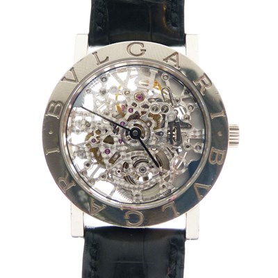Lot 261 - Bulgari - Gentleman's 18K white gold Skeletonised automatic wristwatch