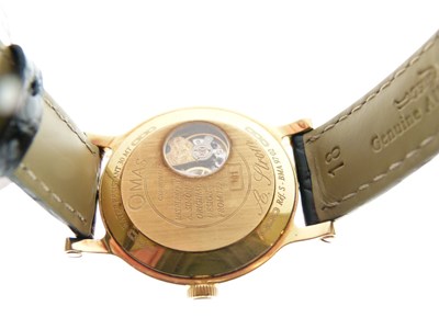 Lot 257 - Omas Prius - Gentleman's 18K gold cased chronometer wristwatch