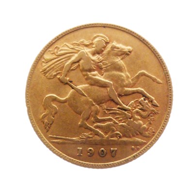 Lot 164 - Edward VII gold half sovereign, 1907