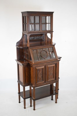 Lot 541 - Gregory & Co. - Late Victorian 19th Century rosewood salon cabinet