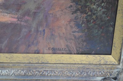 Lot 542 - Ronald (Ron) Moseley (b. 1931) - Oil on canvas - Opening Meet, Castle Combe