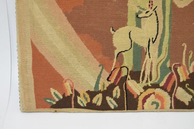 Lot 492 - Art Deco needlework panel