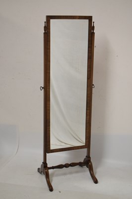 Lot 533 - Mahogany cheval mirror