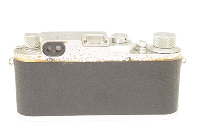 Lot 278 - Leica IIIc 35mm camera, 1950, No. 514874 with Elmar f=5cm 1:3.5 lens