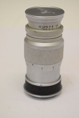 Lot 296 - Leitz Leica 90mm 1:4 Elmar lens No. 1337414