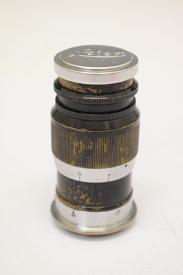 Lot 297 - Leitz Leica 90mm 1:4 Elmar lens, No. 411758