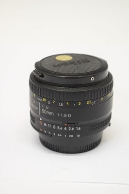 Lot 311 - Nikon AF Nikkor 50mm 1:1.8 D lens, No. 821539