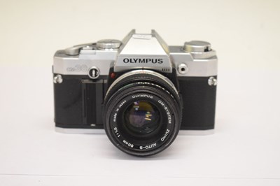 Lot 312 - Olympus OM30 camera, with 50mm 1:1.8 Zuiko Auto-S lens