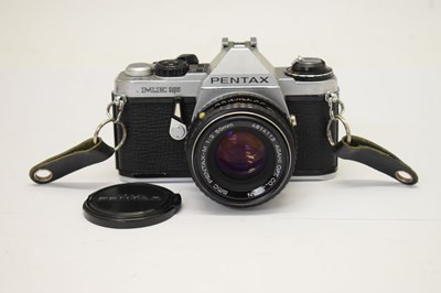 Lot 314 - Pentax ME Super camera with Pentax-M 1:2 50mm lens