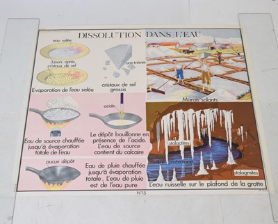 Lot 320 - French Science A0 Size School Posters  x 12