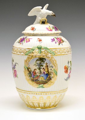 Lot 365 - KPM porcelain covered vase