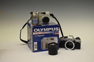 Lot 332 - Olympus camera equipment, etc.