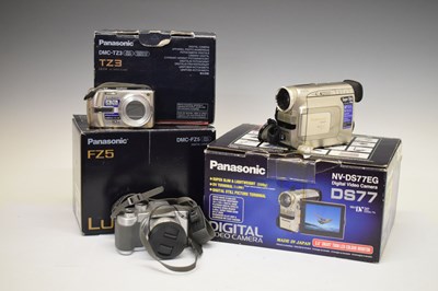 Lot 333 - Three boxed Panasonic cameras