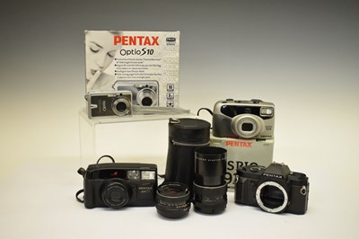 Lot 334 - Quatity of Pentacon and Pentax camera equipment