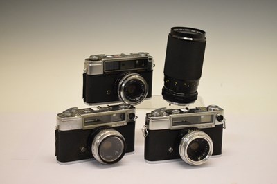 Lot 338 - Yashica DSB 75-150mm 1:3.9 No. 721545 lens and cameras