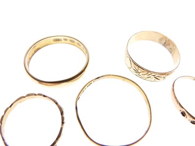 Lot 32 - Two 18ct gold rings, etc