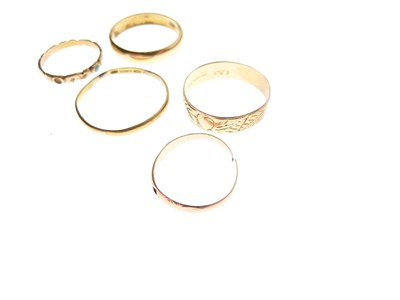 Lot 32 - Two 18ct gold rings, etc