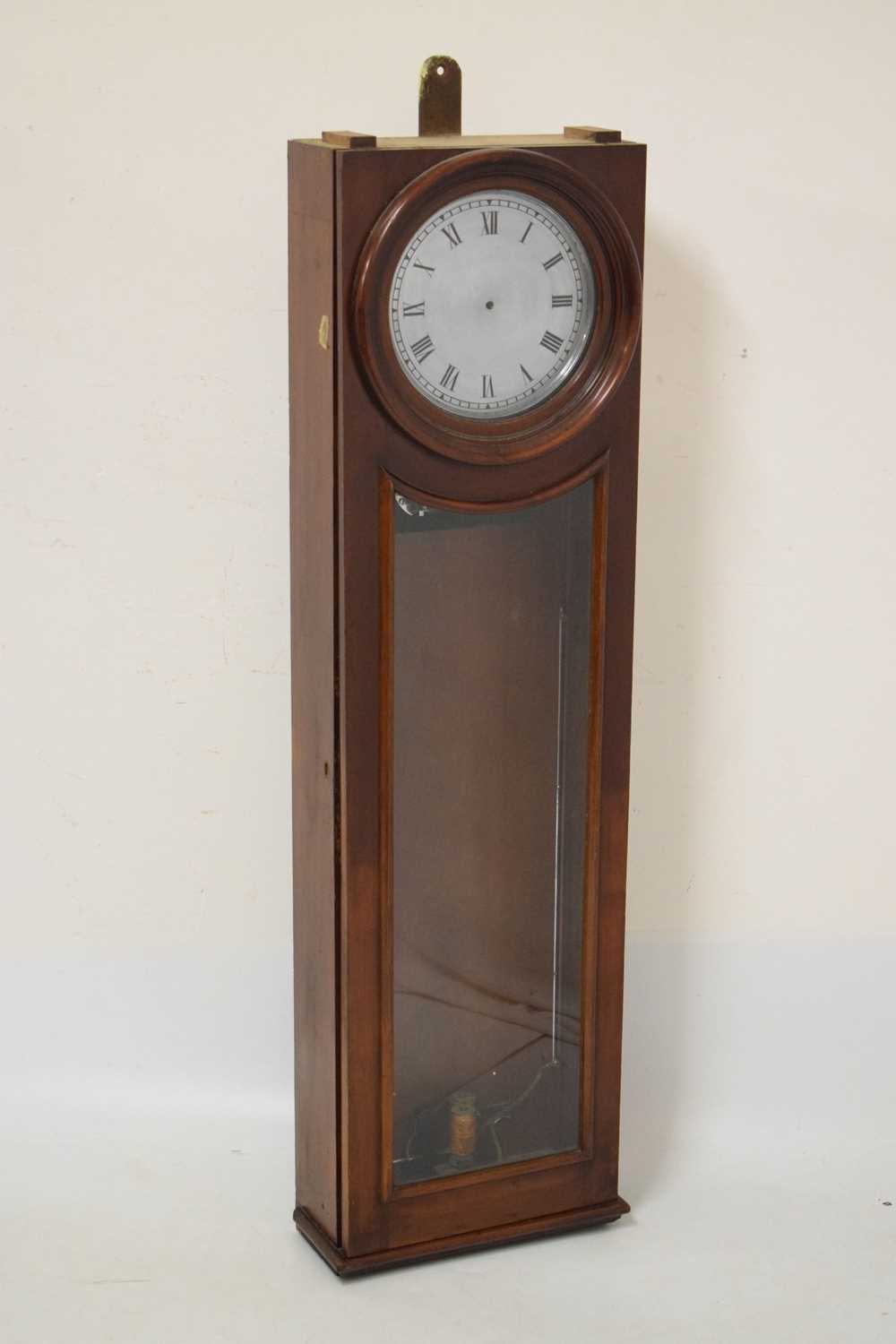Lot 417 - Mahogany-cased electric master clock