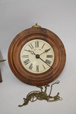 Lot 504 - Collection of Black Forest 'Postman's alarm' type wall clocks and parts