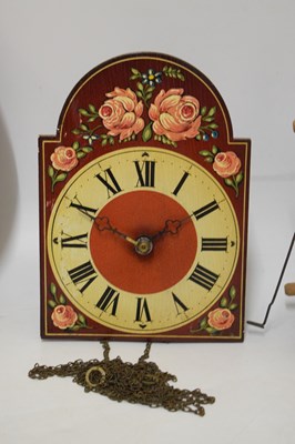 Lot 504 - Collection of Black Forest 'Postman's alarm' type wall clocks and parts