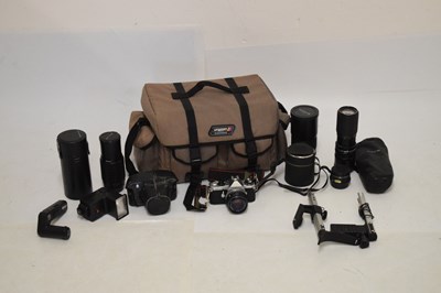 Lot 341 - Pentax ME Super Camera and accessories