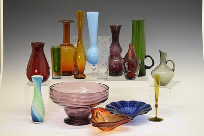 Lot 370 - Quantity of coloured glass