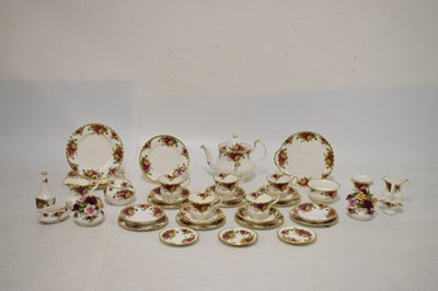 Lot 423 - Royal Albert 'Old Country Roses' part tea set