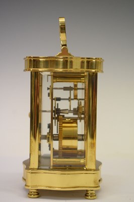 Lot 514 - Reproduction Comitti gilt-metal cased 8 day carriage timepiece