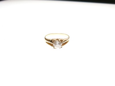 Lot 1 - Diamond single-stone ring