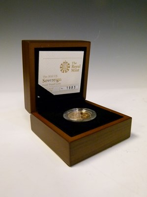 Lot 162 - Elizabeth II gold sovereign, 2010, cased