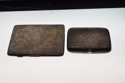 Lot 138 - Two silver cigarette cases, 197g