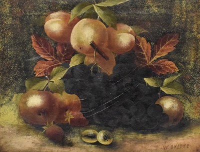 Lot 459 - W. Sharpe - Oil on canvas - Still life with fruit