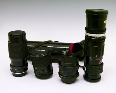 Lot 352 - Four assorted camera lenses