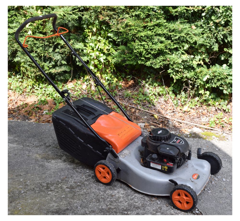 Lot 692 Flymo petrol lawn mower