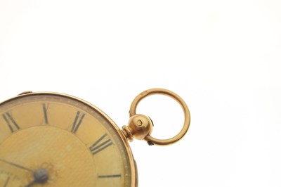 Lot 269 - 18ct open faced pocket watch