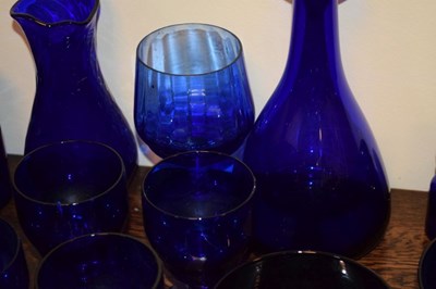 Lot 598 - Quantity of 20th Century Bristol Blue glass
